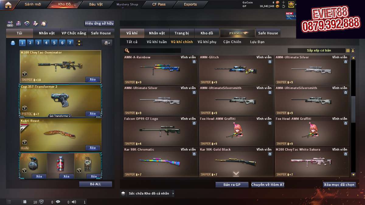 shop acc cf uy tin gia re